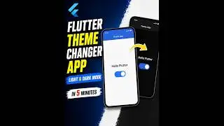 Build Theme Changer App in Flutter | Light & Dark Mode (Beginner)