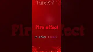 create fire text effect tutorial in after effect 