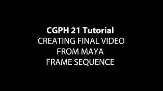 Maya   maya frames to video in after Effects