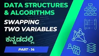Swap Two Variables Algorithm and Program in C | Swapping function using pointers | DSA in ಕನ್ನಡ - 14