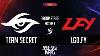 Team Secret vs LGD.FY | Epicenter Moscow | 08.06.2017 | RU Highlights