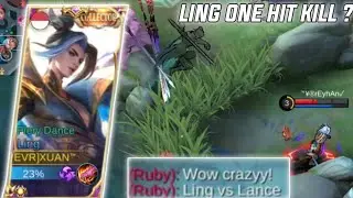 Ling Vs Lancelot Who wins ? Ling One Hit damage 🔥 | Mobile Legends