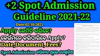 plus two spot admission new guidelines| plus two spot admission 2021| how to apply +2 spot admission
