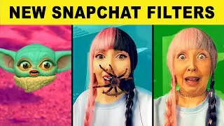 Trying the WEIRDEST NEW Snapchat Filters