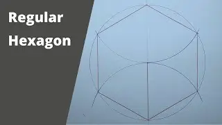 How to draw a regular hexagon inside a circle