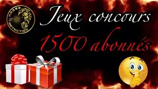 Sortie Détection : Concours 1500 abonnés !!!