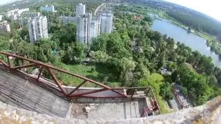 Руф стройки. 30 этажей верх.