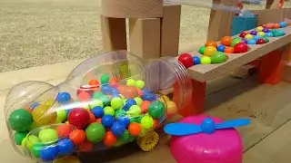 Marble Run Race ☆ HABA Slope Transparent Pipe & Retro McDonald Track