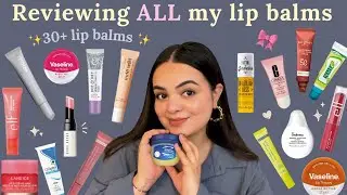 Reviewing ALL my lip balms 💛🎀 Starting from Rs.75 only 💸 popular lip balms, affordable & expensive 👄