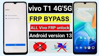 vivo T1 frp bypass | v2153 google account bypass | all vivo frp unlock Android 13'14 without pc