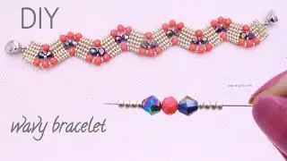 Beaded Bracelet: Anyone Can Make This Beautiful Beaded Wavy Bracelet!