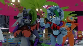 Roxy and Roxia in mega pizza plex (Security Breach x FNIA Animation)