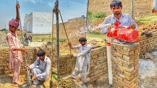 A centuries-old method of drilling water without a power tool that is still in use today