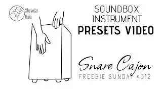 Snare Cajon - FREE Audiomodern Soundbox instrument - presets (Freebie Sunday 012)