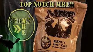 TOP NOTCH MRE!!! 2019 US MRE Menu 6 Beef Taco - MRE Review