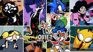 FNF - Quiet but Every Turn a Different Character Sings🎵 (Quiet but Everyone Sings)