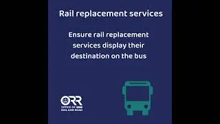 ORR calls for improvements in passenger information for rail replacement buses