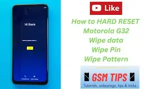 How to hard reset, Factory reset Motorola G32