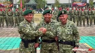 Sertijab Danyonarmed 12 Kostrad Letkol Arm Tulus Widodo kepada Letkol Arm Dr. Erlan Wijatmoko