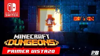 ⚔️ ASÍ ES MINECRAFT DUNGEONS EN NINTENDO SWITCH | Primeras Impresiones Gameplay | [HD 1080]