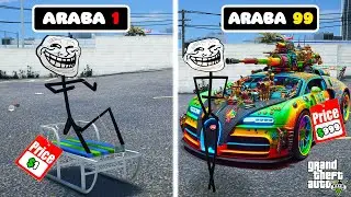 TROLLFACE HER KAZA YAPTIĞINDA ARABASI HIZLANIYOR! - GTA 5