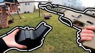 GEL BLASTER 1V1 WITH A NOOB (First Person)