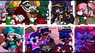 JINGLE HELLS But Every Turn A Different Cover Is Used (FNF BETADCIU)