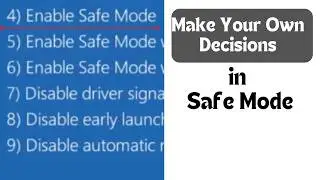 Uninstall Bad updates and switch into safe