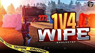 1V4 WIPE 😼 | clash squad ranked match | #SOULnotOP