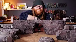 DESERT TERRAIN - Making A TABLE OF TERRAIN From JUNK And Recycled Materials.