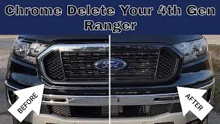 Chrome Delete Your 2019-2023 4th Gen Ford Ranger with Trim Illusion