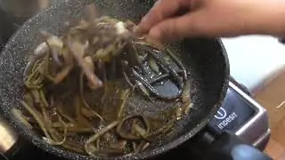 Готовим папоротник,  салат из пресно - сухой консервации 2023г.