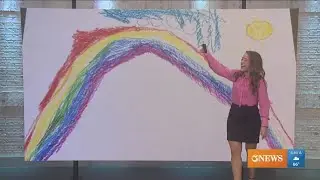 'Be a rainbow in someone's cloud' with Meteorologist Carly Smith as we Color the Weather