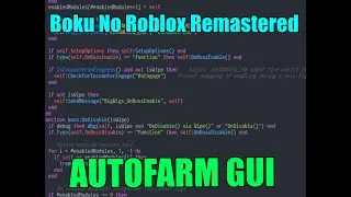 Boku No Roblox Remastered |Hack/Script| AUTOFARM GUI