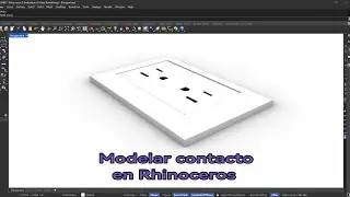 Modelar enchufes en Rhinoceros ( para renders)