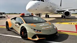 Lamborghini Huracán EVO follow-me car for Bologna Airport