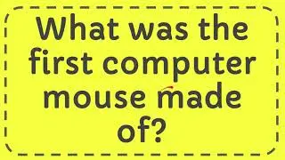 What was the first computer mouse made of?