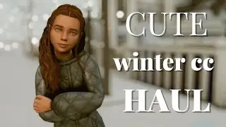 ⛄CUTE Winter Lookbook for kids and toddlers | Maxis Match & Alpha CC LINKS | The Sims 4 ⛄
