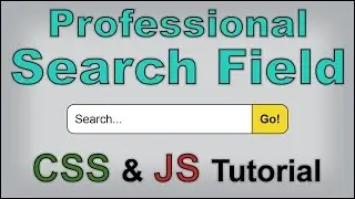How to Build a Website #4 - Creating and Styling a Professional Search Bar [Part 1] [CSS & JS]