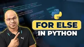 #24 Python Tutorial for Beginners | For Else in Python