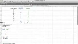 How to Calculate t test Using Excel for Unrelated Groups (Independent groups)