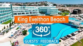 King Evelthon Beach Hotel: VR 360° Drone Review Based on TripAdvisor. Cyprus