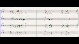 Pastoralmesse   Sanctus und Benedictus   Bass