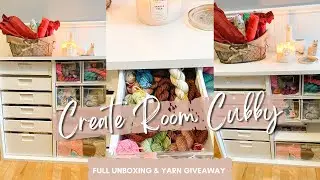 Create Room Cubby Unboxing and Yarn GIVEAWAY!! All you need to know about the Cubby