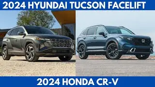The 2024 Hyundai Tucson Facelift Vs. 2024 Honda CR-V are the compact SUV segment Comparison