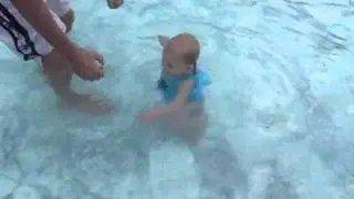 Jo in the pool