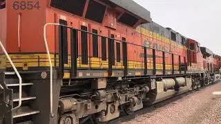 Sounds of Idling ES44C4's - GE Whoop and Other Air Noises