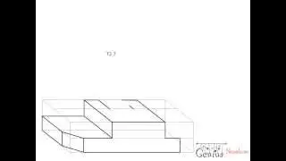 Engineering Drawing Tutorials/Oblique drawing with front and side view (T 2.7)