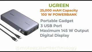 UGREEN 100W Power Bank With 25,000mAh Capacity | High Capacity | 25000mah Best Power Bank for Laptop