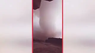 إعصار مدمر يضرب ولاية باتنة الجزائرية هذا اليوم ولا حول ولا قوة إلا بالله العلي العظيم